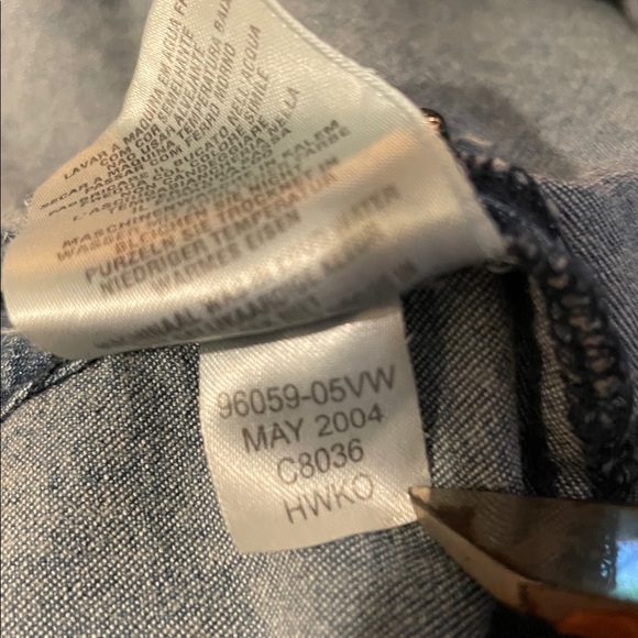 Harley-Davidson Denim Long Sleeve Lace Up Top - Picture 13 of 13